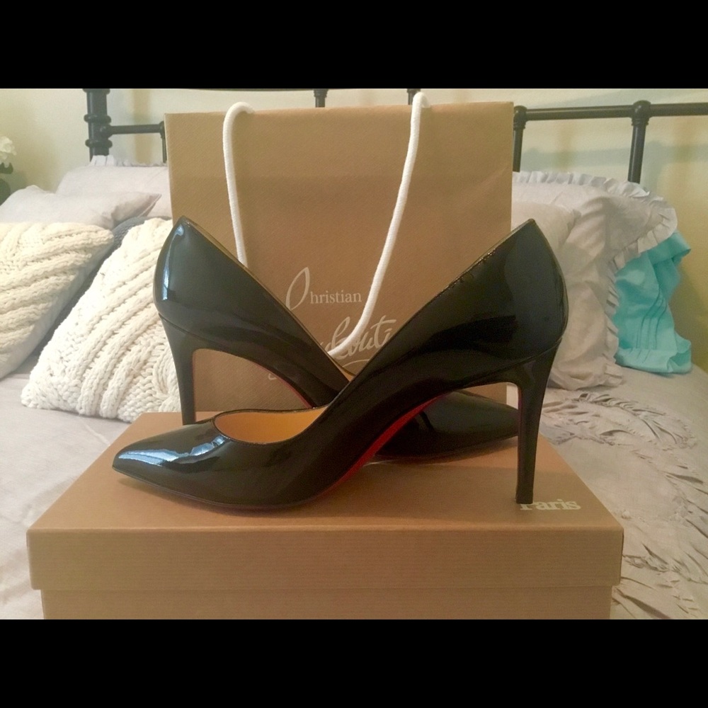 Authentic Christian Louboutin Pigalle 85 Black.